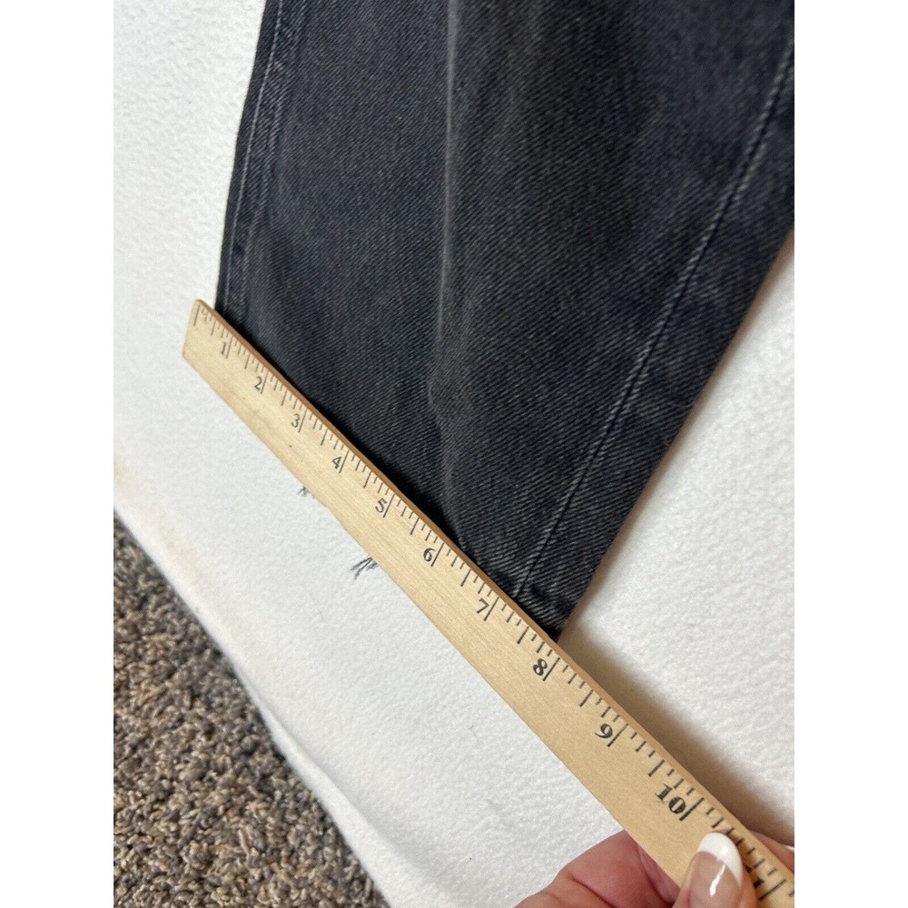 NWT Paige High Rise Noella Black Relaxed Straight Leg 5-Pocket Jeans Sz 32 - Picture 7 of 10